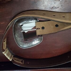 Justin leather belt size 30